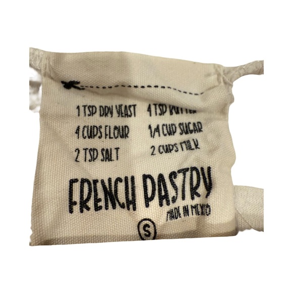 French Pastry Cream Tee with Floral and Butterfly Design - Picture 4 of 7